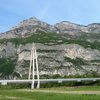Br&uuml;cke bei Zambana, dahinter erhebt sich die Paganella. Foto: AT, &copy; Peer
