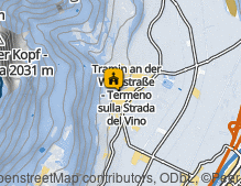 Mappa: Pfarrkirche zur Hl. Julitta und Hl. Quirikus Tramin / Chiesa parrocchiale di S. Quirico e Giulietta Termeno