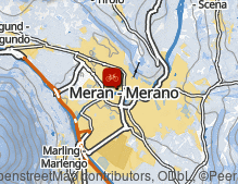 Karte: Radweg Etschtal: Bozen - Meran