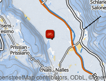 Karte: Radrundfahrt durch das Etschtal