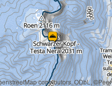 Karte: Schwarzer Kopf / Testa Nera