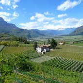 radweg eppan blick richtung meran