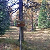 Kematscharte Wegweiser Bergner Kreuz