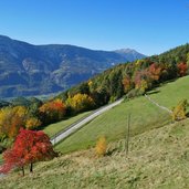 weg bei oberglaning herbst landschaft