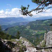 RS cislon hochwand felsen aussicht richtung bozen mendel