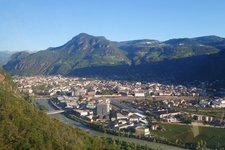 RS blick auf bozen ab seilbahn kohlern