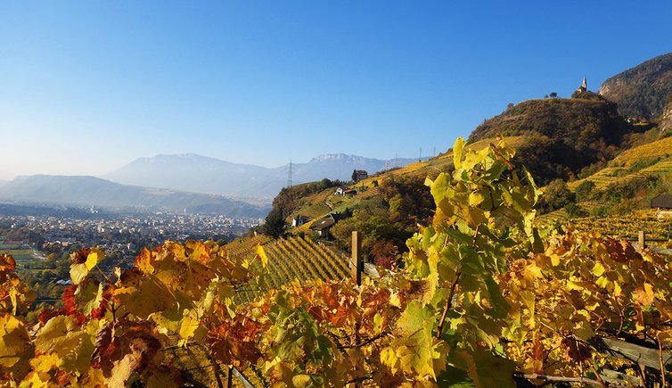 herbst blick auf bozen ab rafensteinerweg fr