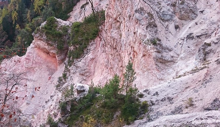 Furgglauer Schlucht oberer Teil Felsen